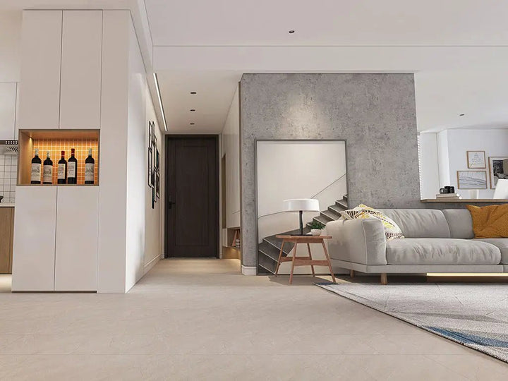 Check One Standard 2140 Bern Botticino mit Trittschalldämmung Fliesenoptik Vinylboden Klick