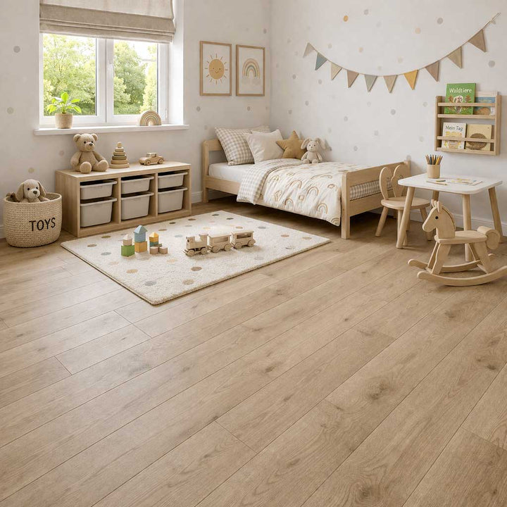 Klick Vinyl Eiche Tragwerk Kinderzimmer Reud Bodenarena