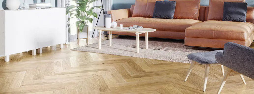 Klick Fertigparkett Collection Castle Eiche natur geölt rustikal Fischgrat