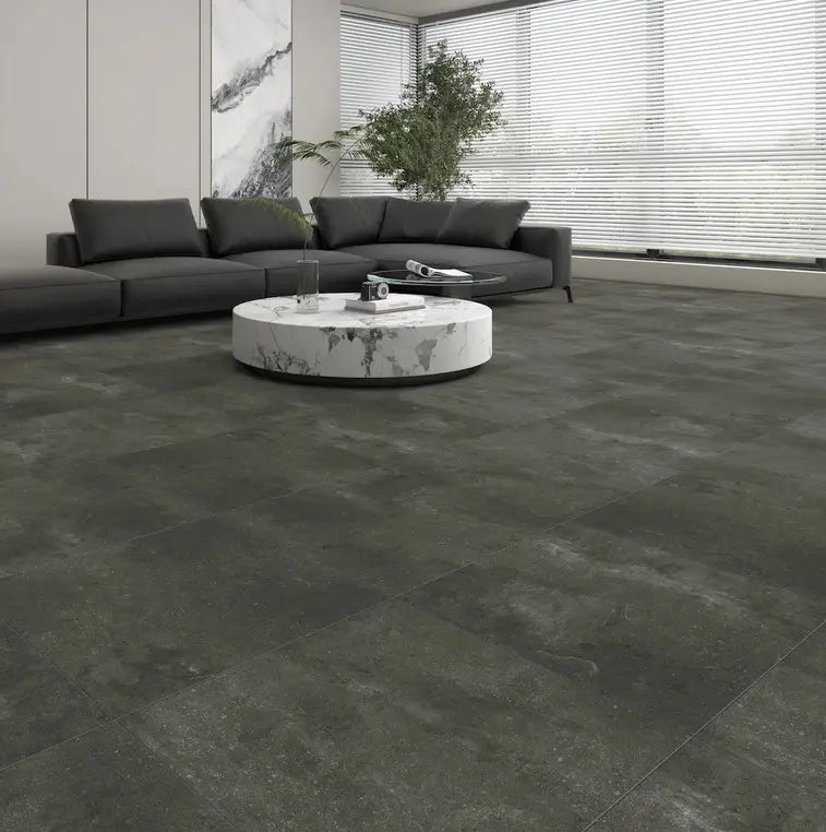 Decoflooring Fliese XL Montreal Beton grau Vinylboden Klick