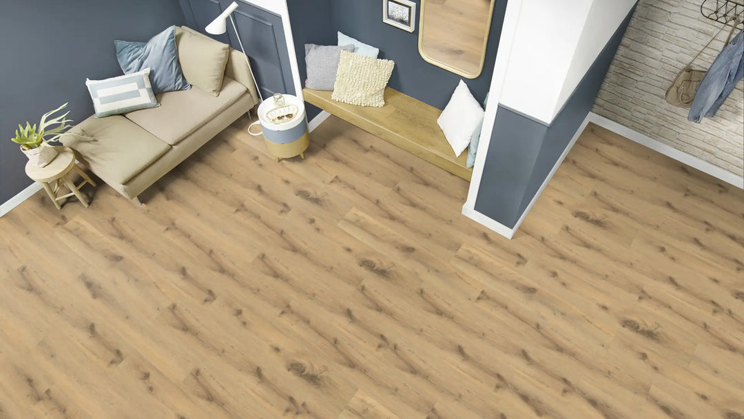 EcoPur Eiche Rain SPC mit integrierte Trittschalldämmung Vinylboden Click