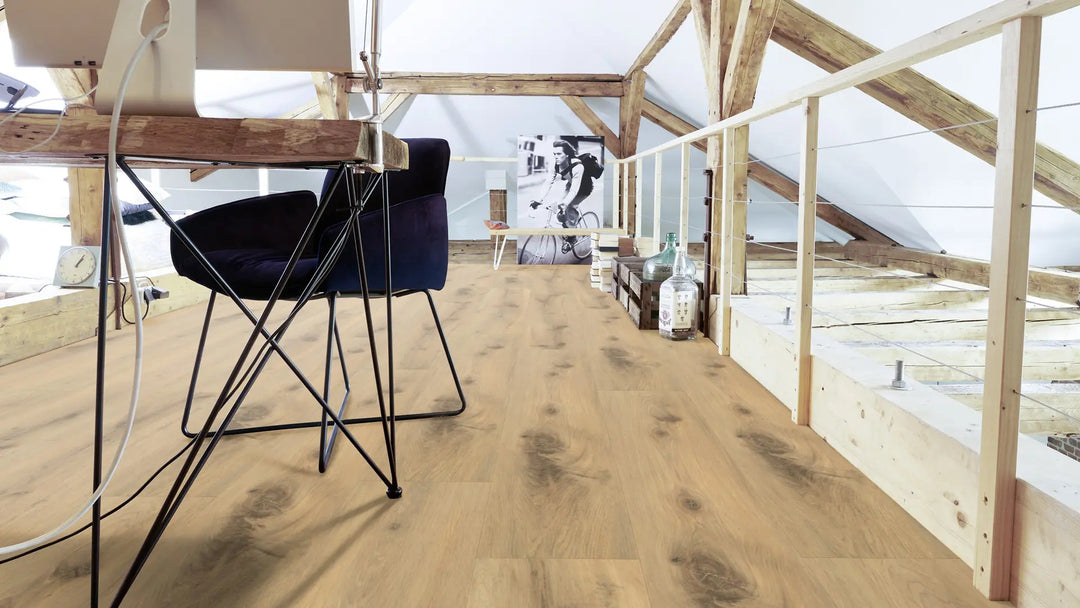 EcoPur Eiche Rain SPC mit integrierte Trittschalldämmung Vinylboden Click