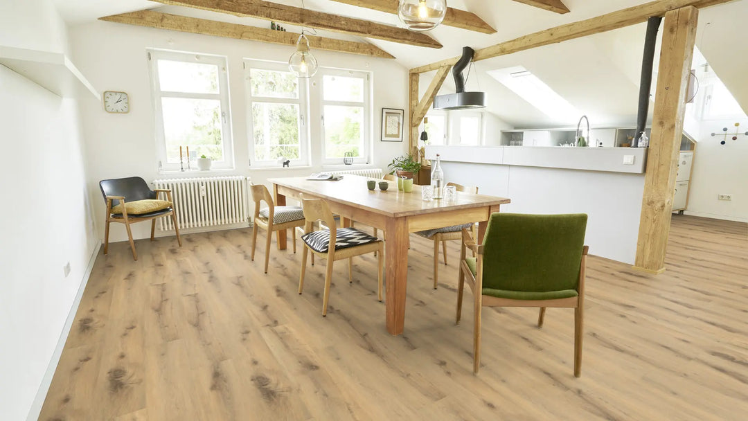 EcoPur Eiche Rain SPC mit integrierte Trittschalldämmung Vinylboden Click