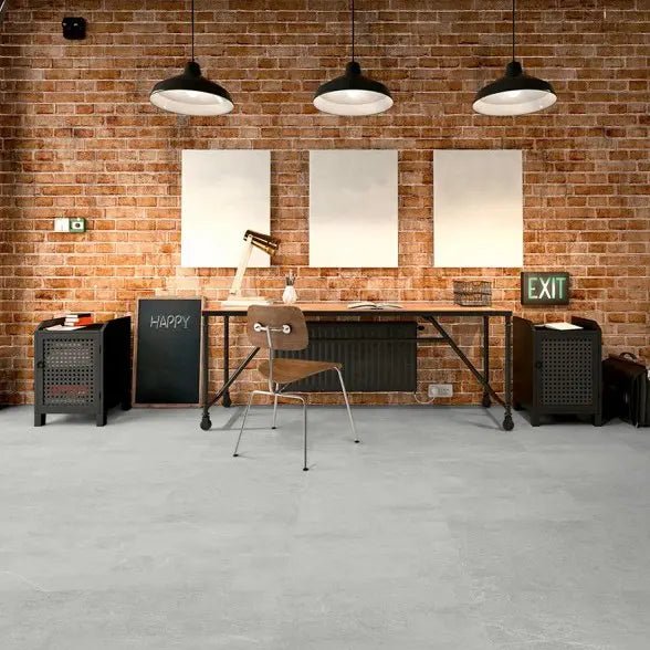 Fliese Graz Betonoptik mit Trittschalldämmung Vinylboden Klick