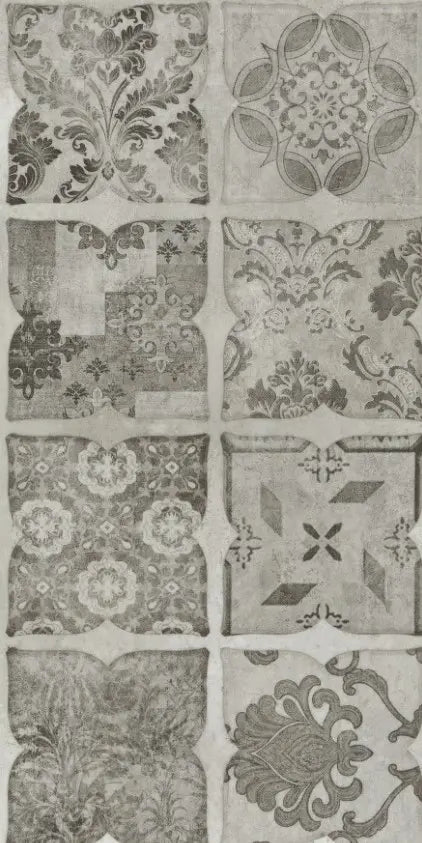 GreenLine Basic 30 Fliese Retro Black &amp; White mit Trittschalldämmung Vinylboden Klick