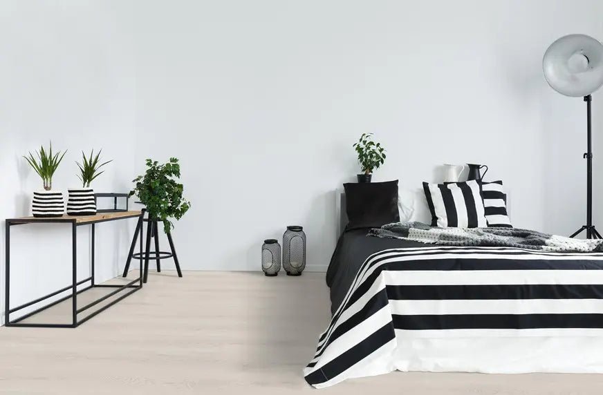 GreenLine Silent Eiche Vintage weiß mit Trittschalldämmung Vinylboden Klick