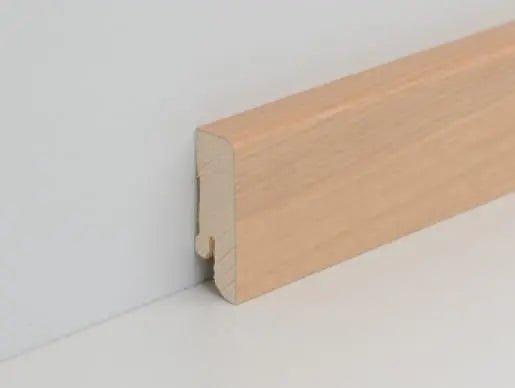 Repac ExPress Echtholz Eiche roh weiß geölt 58mm Sockelleiste