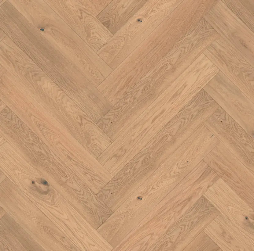 Klick Fertigparkett Castle Eiche weiß geölt Select Fischgrät