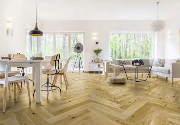 Klick Fertigparkett Collection Castle Eiche natur geölt rustikal Fischgrat