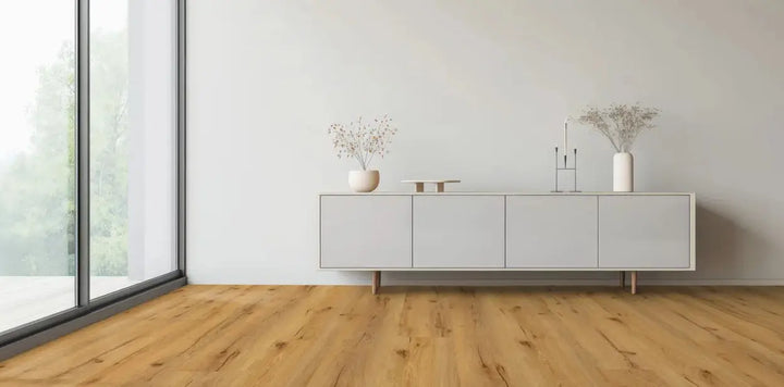 Klick Vinylboden Eiche Champagner mit Trittschall