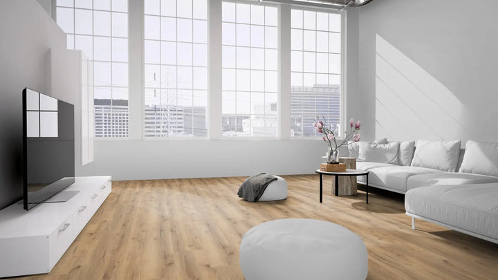 X-Cellent Eiche Lein SPC mit integrierte Trittschalldämmung Vinylboden Click