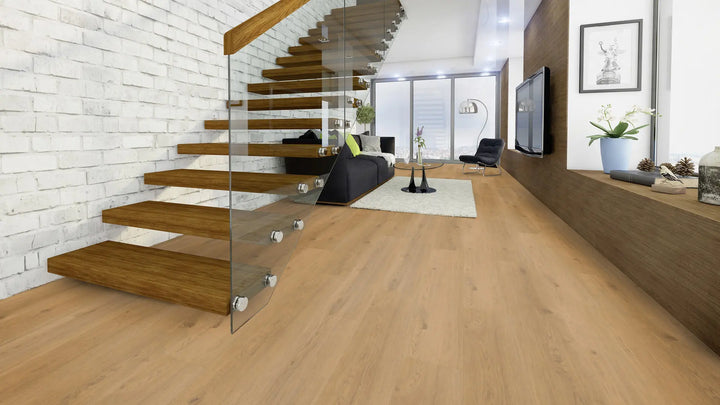 X-Citing Eiche Ambience Cremé SPC mit integrierte Trittschalldämmung Vinylboden Click