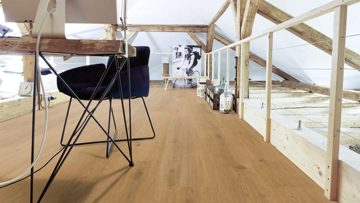 X-Citing Eiche Ambience Cremé SPC mit integrierte Trittschalldämmung Vinylboden Click