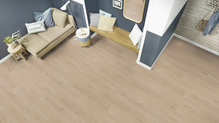 X-Citing Eiche Ambience Milk SPC mit integrierte Trittschalldämmung Vinylboden Click