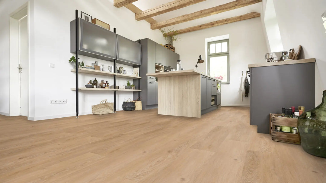 X-Citing Eiche Harmony sand SPC mit integrierte Trittschalldämmung Vinylboden Click