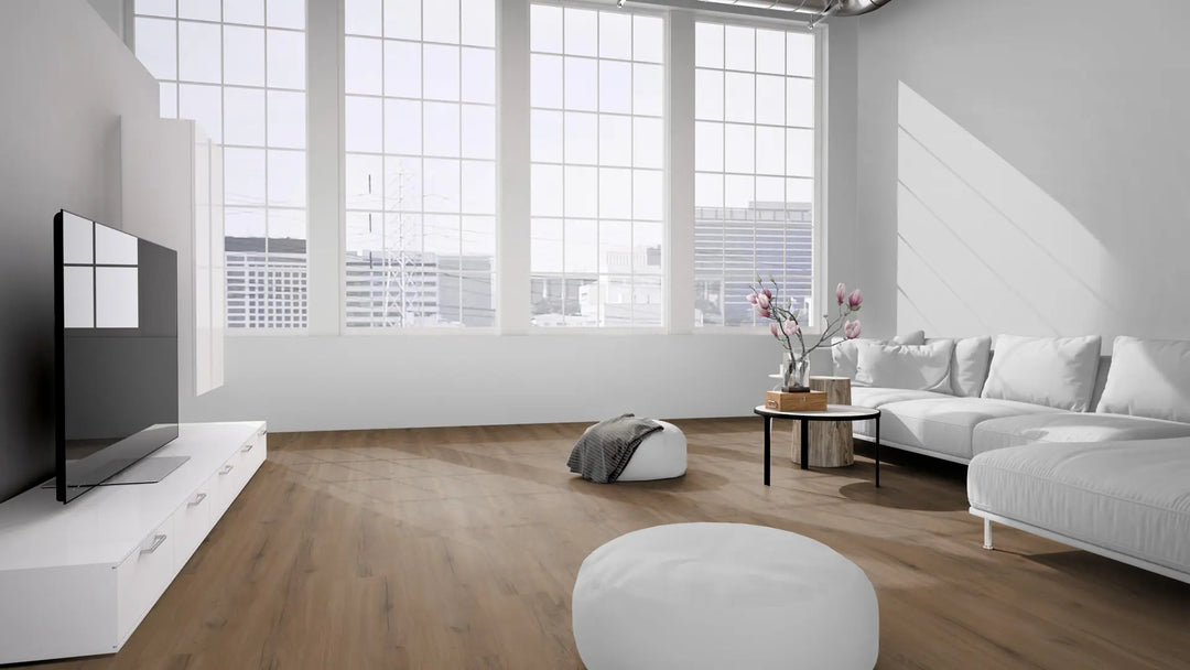 X-Citing Eiche Rustic Dark SPC mit integrierte Trittschalldämmung Vinylboden Click