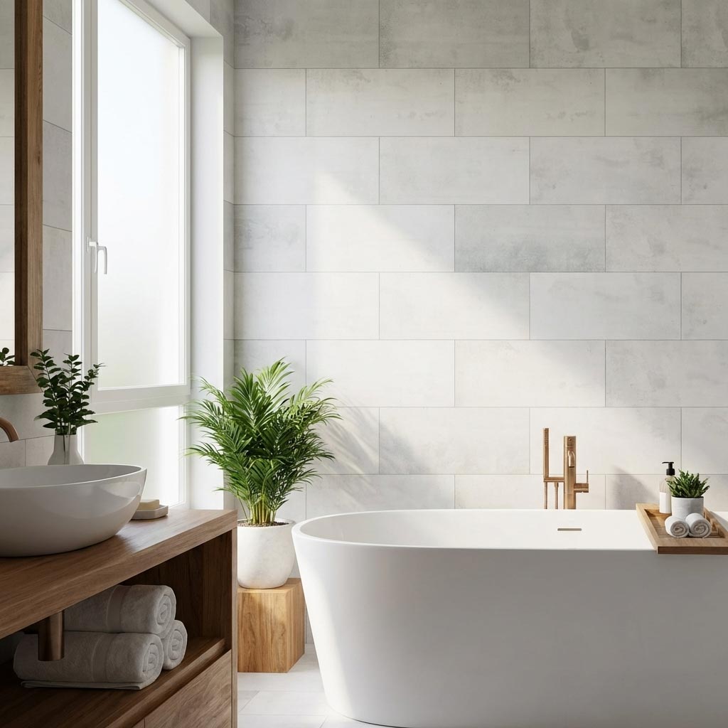 Designbelag NEO Vario Bianco für Boden und Wand - Reud Bodenarena