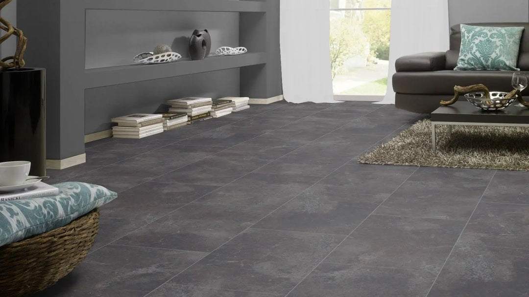 Kronotex Mega Fliesenoptik Himalaya - Schiefer anthrazit Laminat