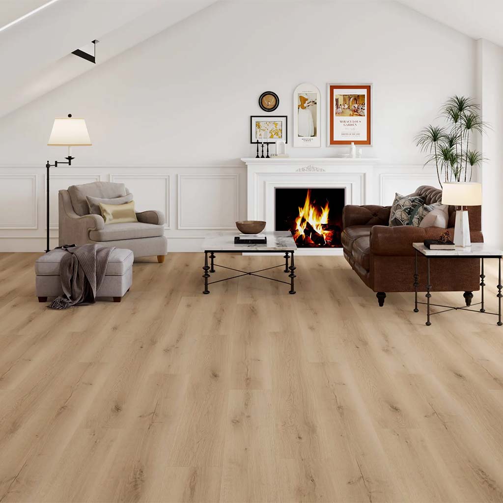 Decoflooring Eiche Torsby mit Trittschalldämmung Vinylboden Klick