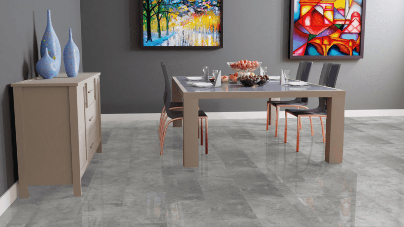 Kronotex Falquon Fliesenoptik Glamour Hochglanz Monreal Slate Laminat – Bild 2