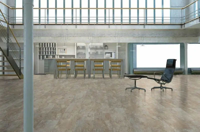 Classen Visiogrande Fliesenoptik Indischer Buntschiefer wasserresistente - Schiefer hell Laminat – Bild 4