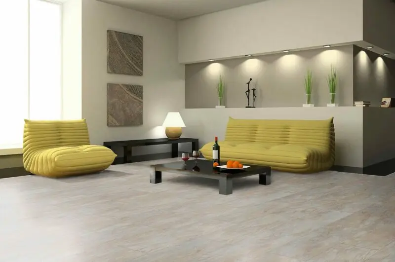 Classen Visiogrande Fliesenoptik Indischer Buntschiefer wasserresistente - Schiefer hell Laminat – Bild 3