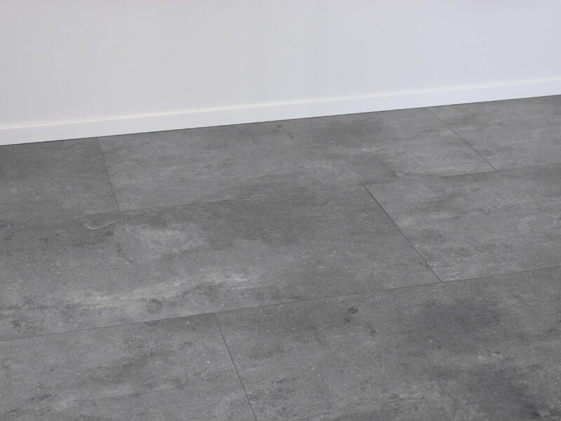 Decoflooring Fliese XXL Grey Concrete mit Trittschalldämmung Vinylboden Klick