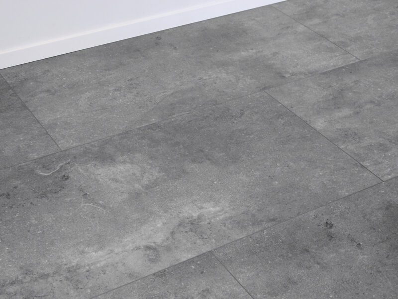 Decoflooring Fliese XXL Grey Concrete mit Trittschalldämmung Vinylboden Klick